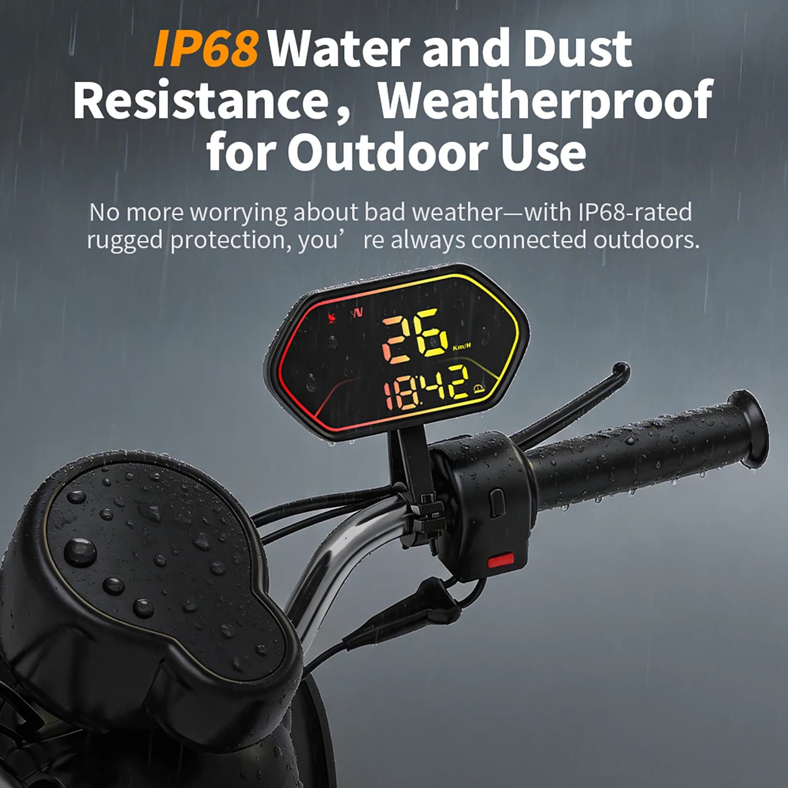 Electronic GPS Motorcycle Handlebar Speedometer G25 head-up display Waterproof HUD Compass Plug&Play Car Windshield Projector
