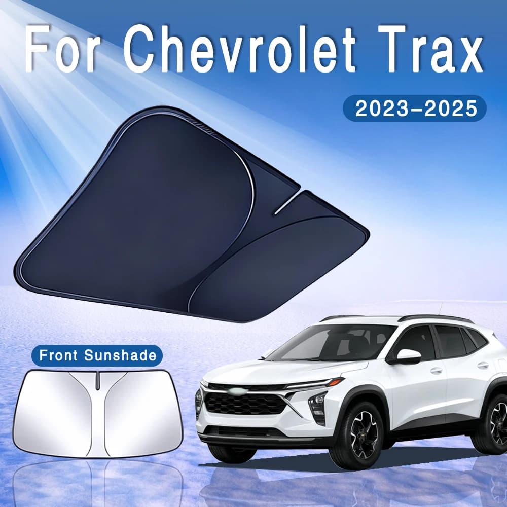 Foldable Car Sun Visor Front Windshield Sunshade Heat Insulation Summer Cooling Auto Accessories For Chevrolet Trax LS 2023~2025