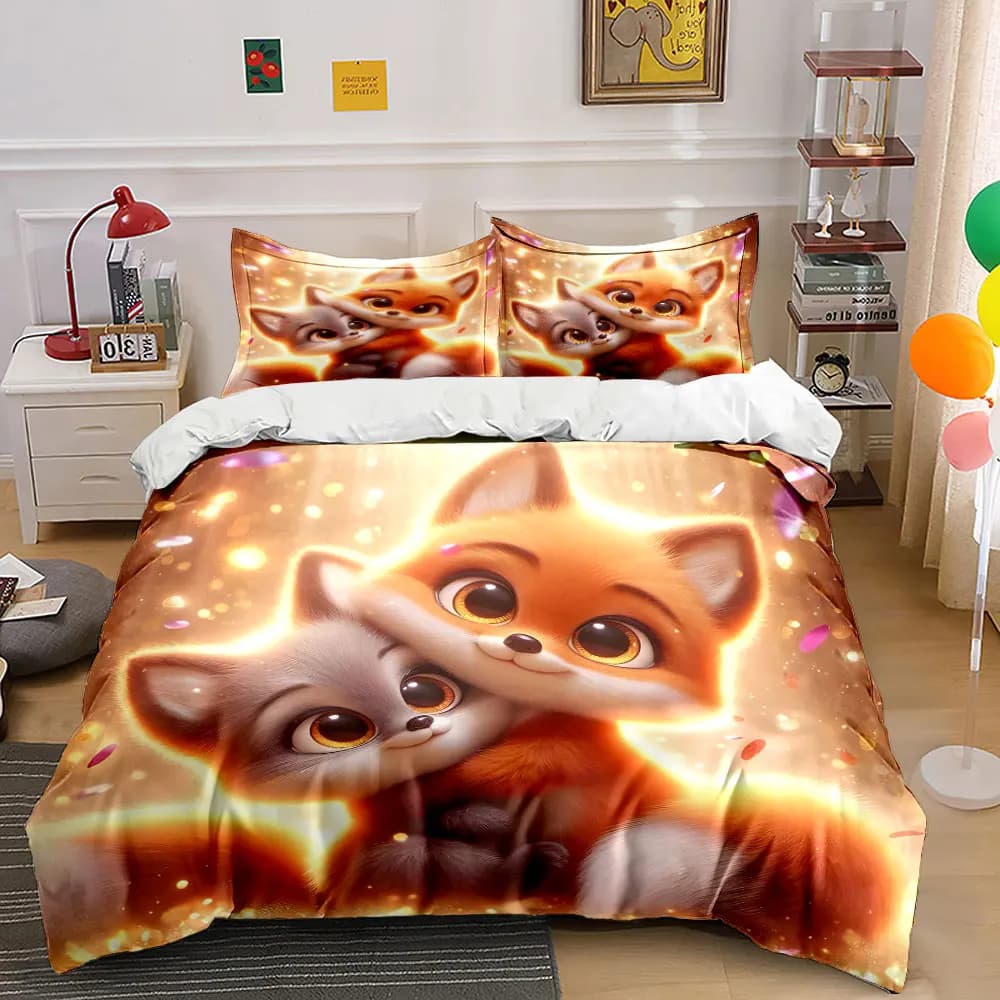 Set Copripiumino Caldo e Delicato con Design Stampato in 3D, Set Biancheria da Letto in Morbido Poliestere, Comfort per Tutte le Stagioni, Regali di Lusso