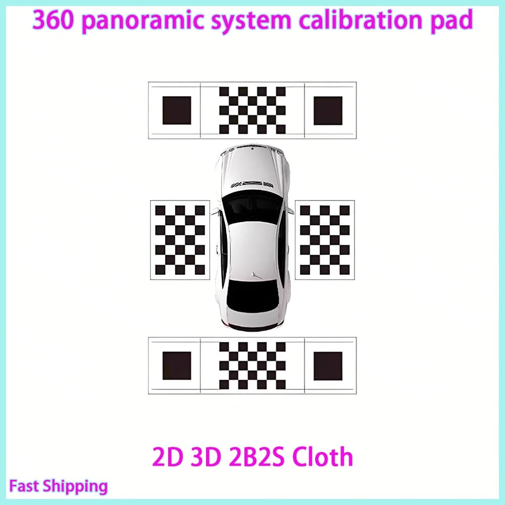 Tappetini per auto Coperta di stoffa 2D 3D Per telecamera 360 automobilistica Calibrazione tessuto Manuale automatico Giunzione debug Alta precisione