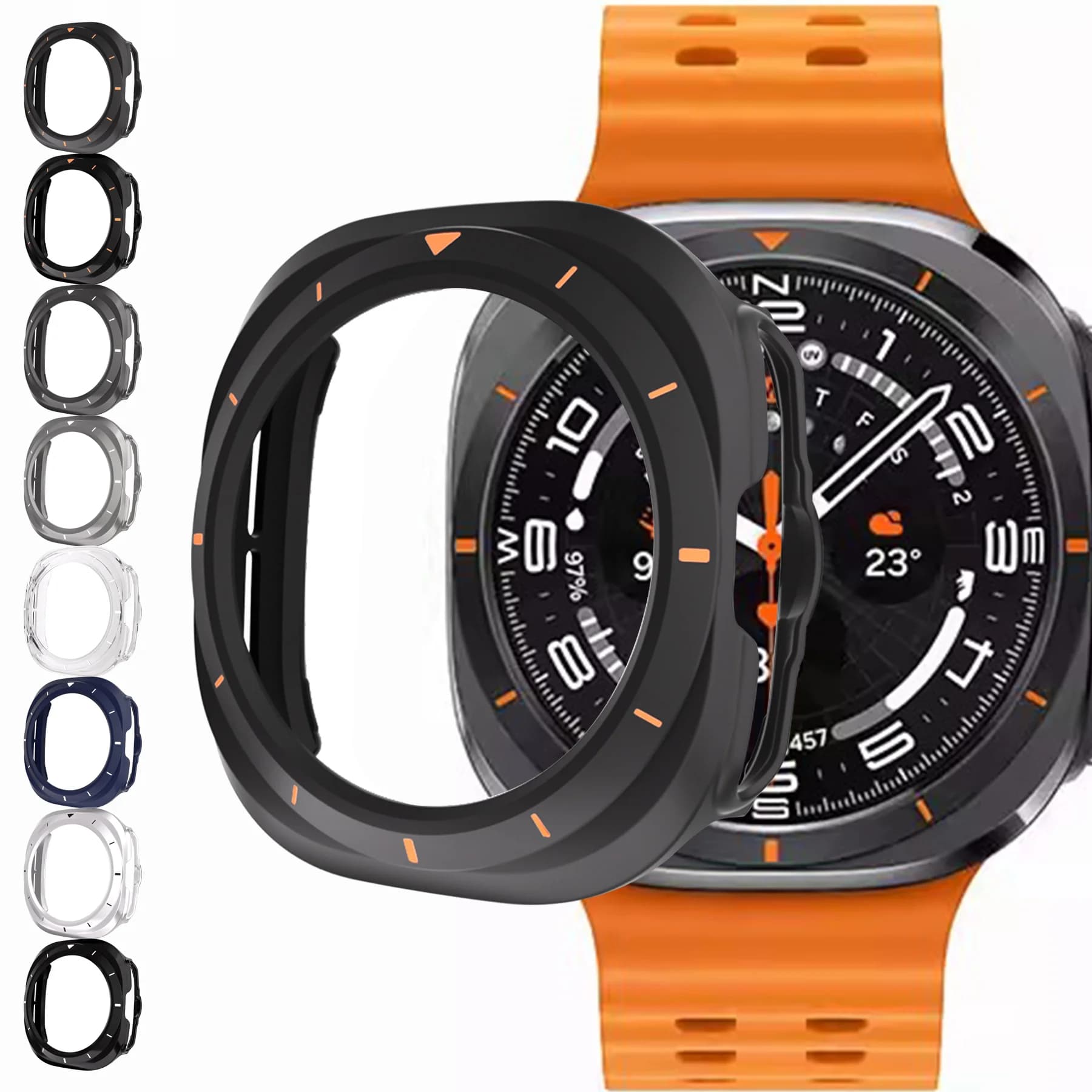 Per Samsung Galaxy Watch 7 Ultra 47mm Smart Watch PC Proteggi Shell Protector Orologio 47mm Telaio Custodia protettiva Paraurti Shell