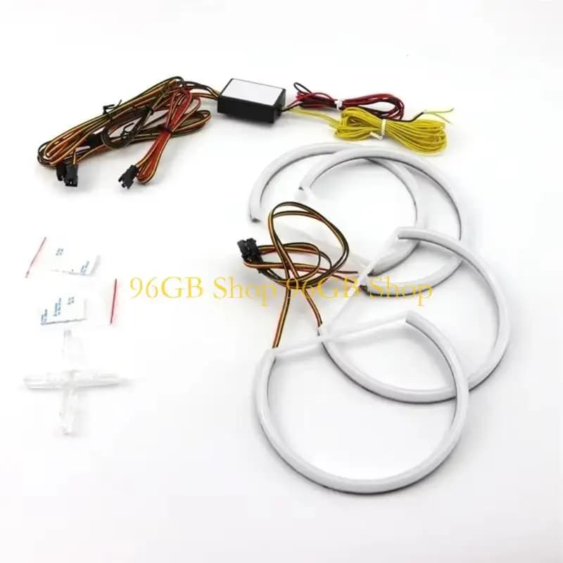 96GB APP Controlled High Brightness RGBW Sequential LED Angel Eyes Light Rings