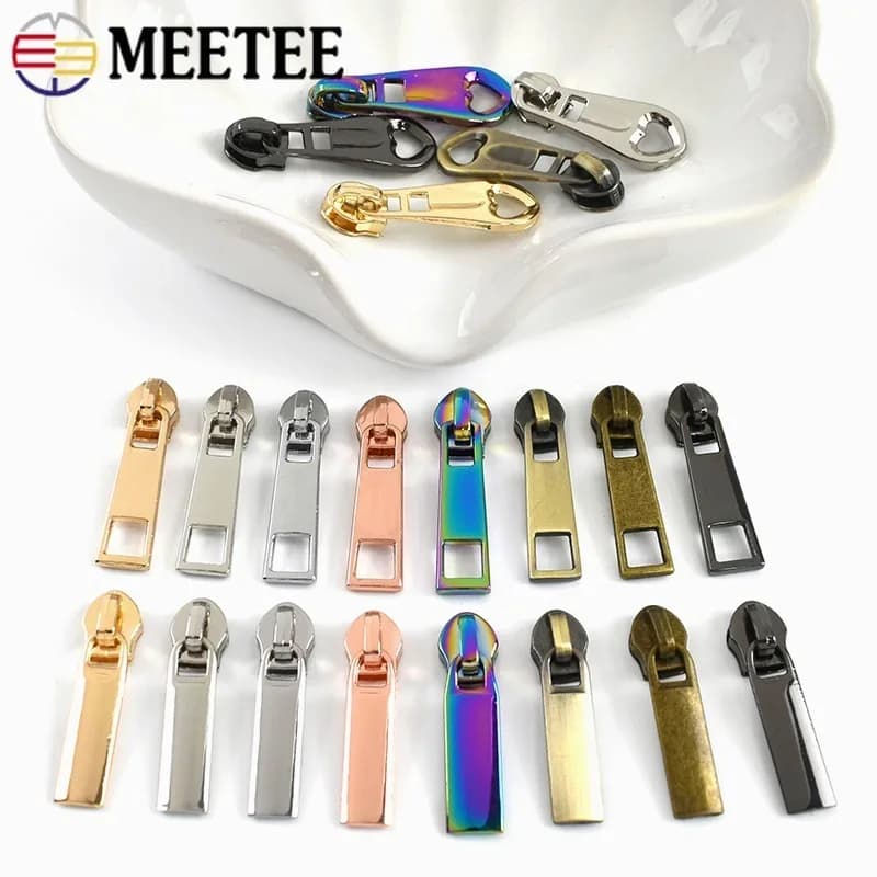 5/10/20Pezzi 5 # Cursori Decorativi per Cerniere, Testine per Cerniere, Parti di Ricambio per Cerniere, Accessori Fai-da-te per Borse, Giacche, Vestiti, Valigie, Cucito