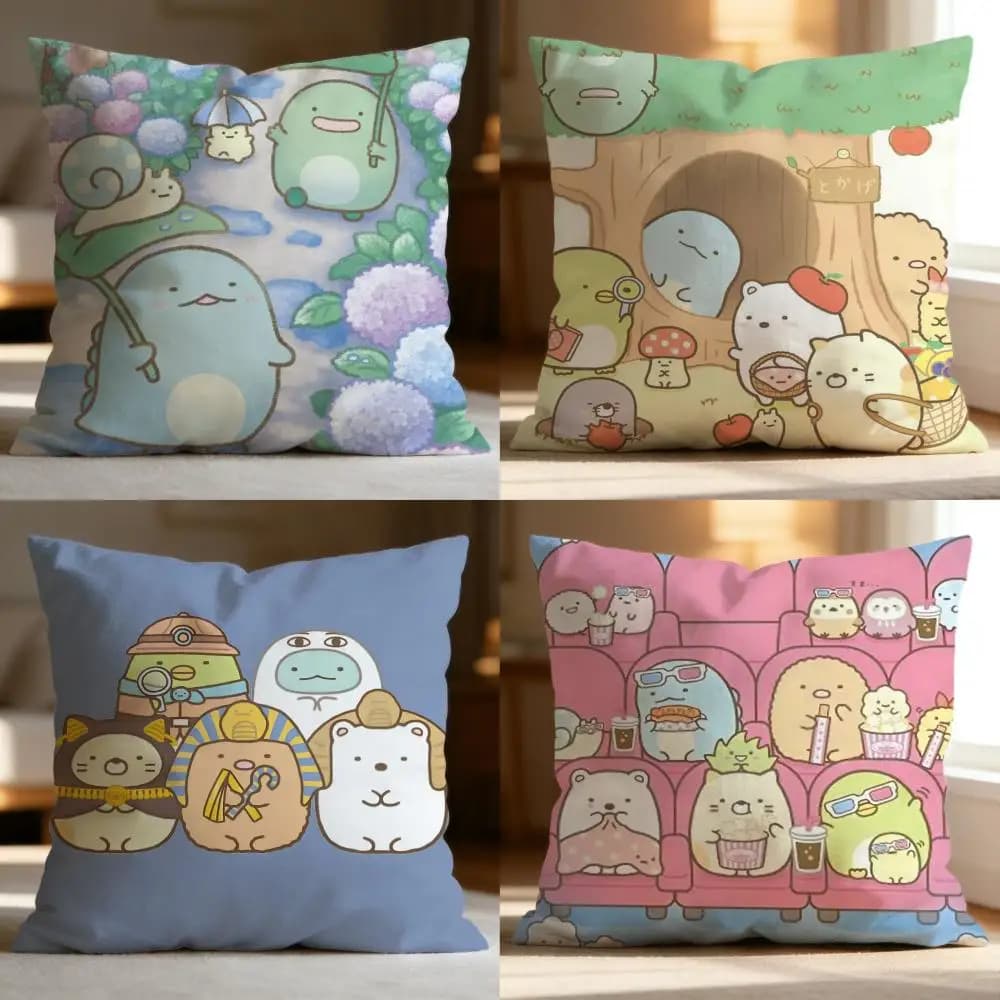 Popolare Federa SSumikko Gurashi, Morbida e Lavabile, Multiuso per Divano, Letto, Viaggio e Ufficio
