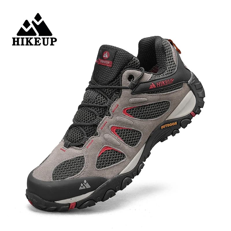 HIKEUP Scarpe da uomo Traspiranti antispruzzo Scarpe da trekking all'aperto Alpinismo Sport Uomo Caccia Trekking Sneaker