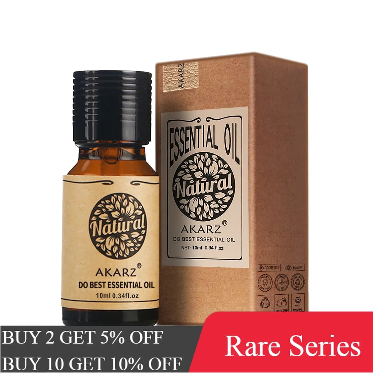 AKARZ Olio Essenziale Raro Unico Aromatico per Diffusori di Aromaterapia Viso Corpo Cura della Pelle Massaggio Aroma Olio Profumo