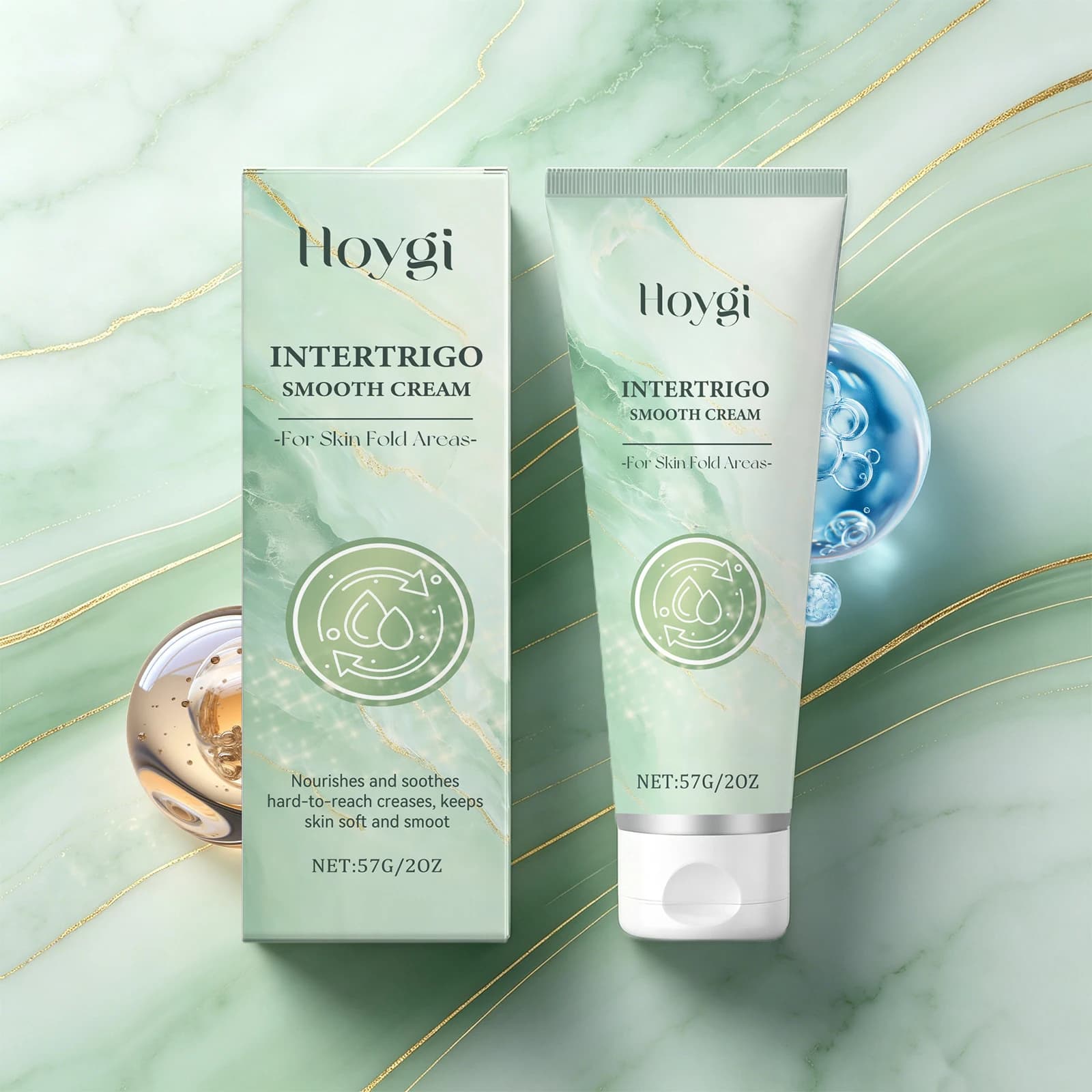 Intertrigo Smooth Cream for Skin Fold Area Soothing Moisturizing Cream Redness Relief Nourishing Soft Skin Hydrating Care