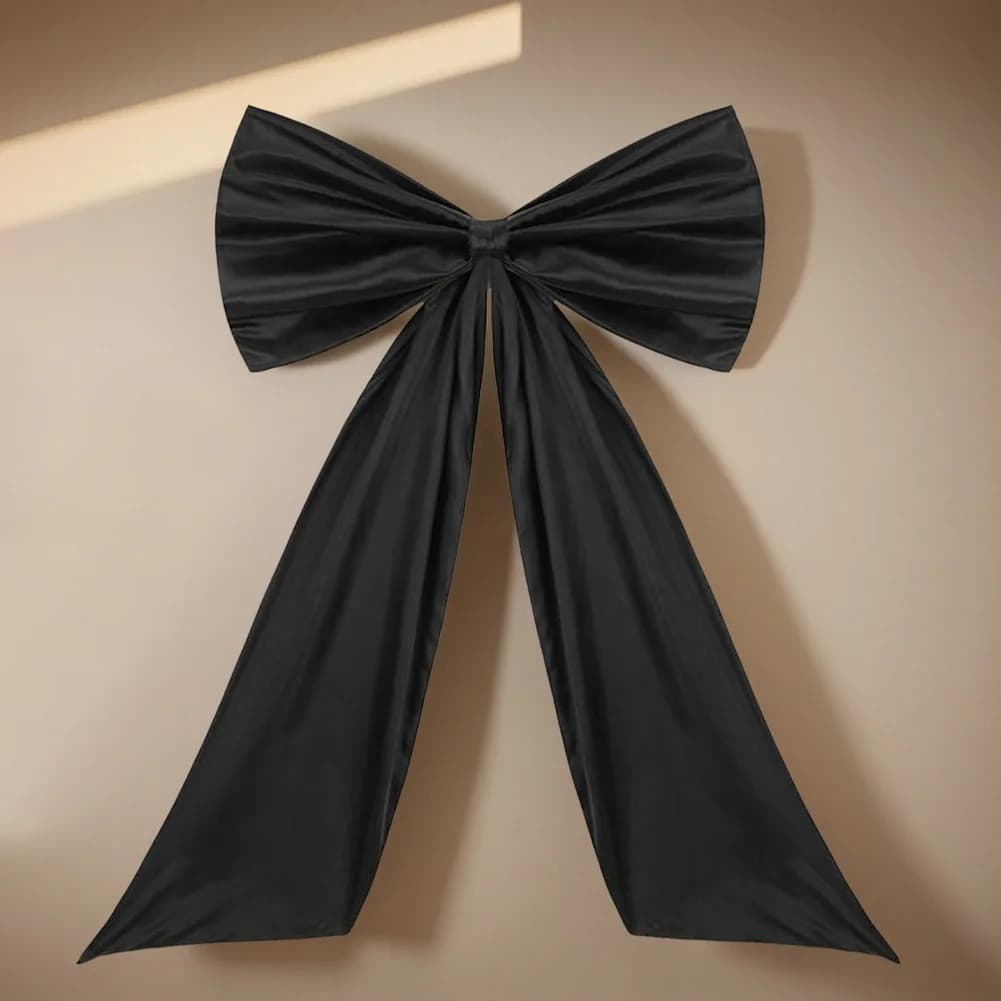 Decorazioni da parete con fiocco grande Decorazioni per feste a tema Decorazioni per nastri con fiocco gigante Nastro grande appeso Bowknot Decorazioni per foto di nozze per feste