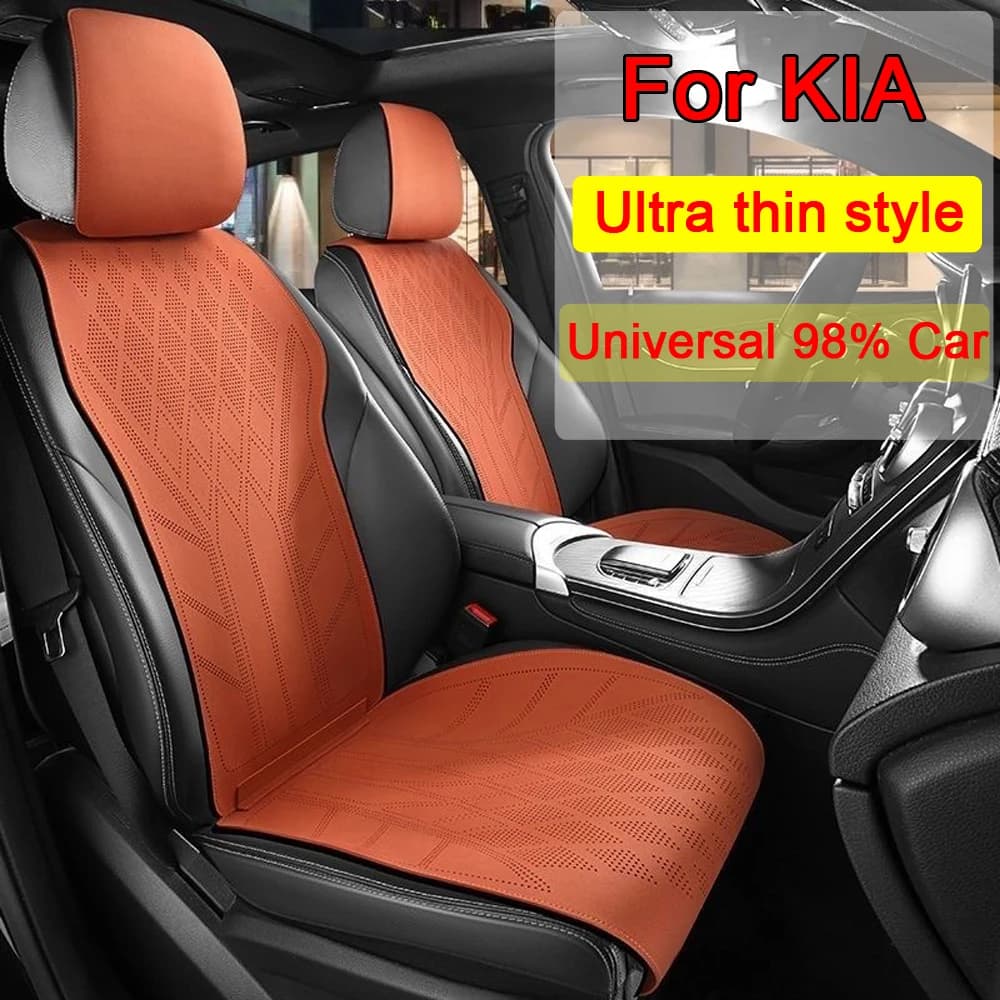 New Ultra-thin Car Seat Cover Suede Leather Seat cushion Protective Mat for KIA Sportage R GT Stinger Sorento Ceed Cerato Soul