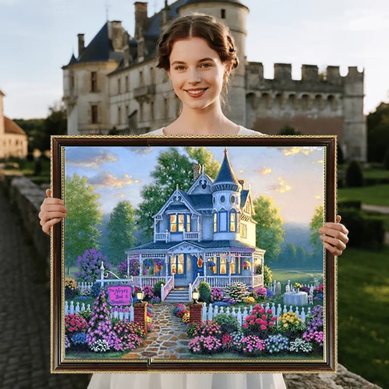 Forest Castle New Style diy Art crafts for adults stamped cross stitch kit knitting and needlecraft embroidery sewing joy sunday