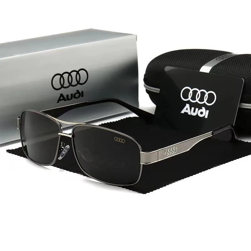 Audi UV400 Occhiali da sole rettangolari polarizzati Occhiali per uomo Donna Guida Occhiali da ciclismo per moto all'aperto con lente antiriflesso