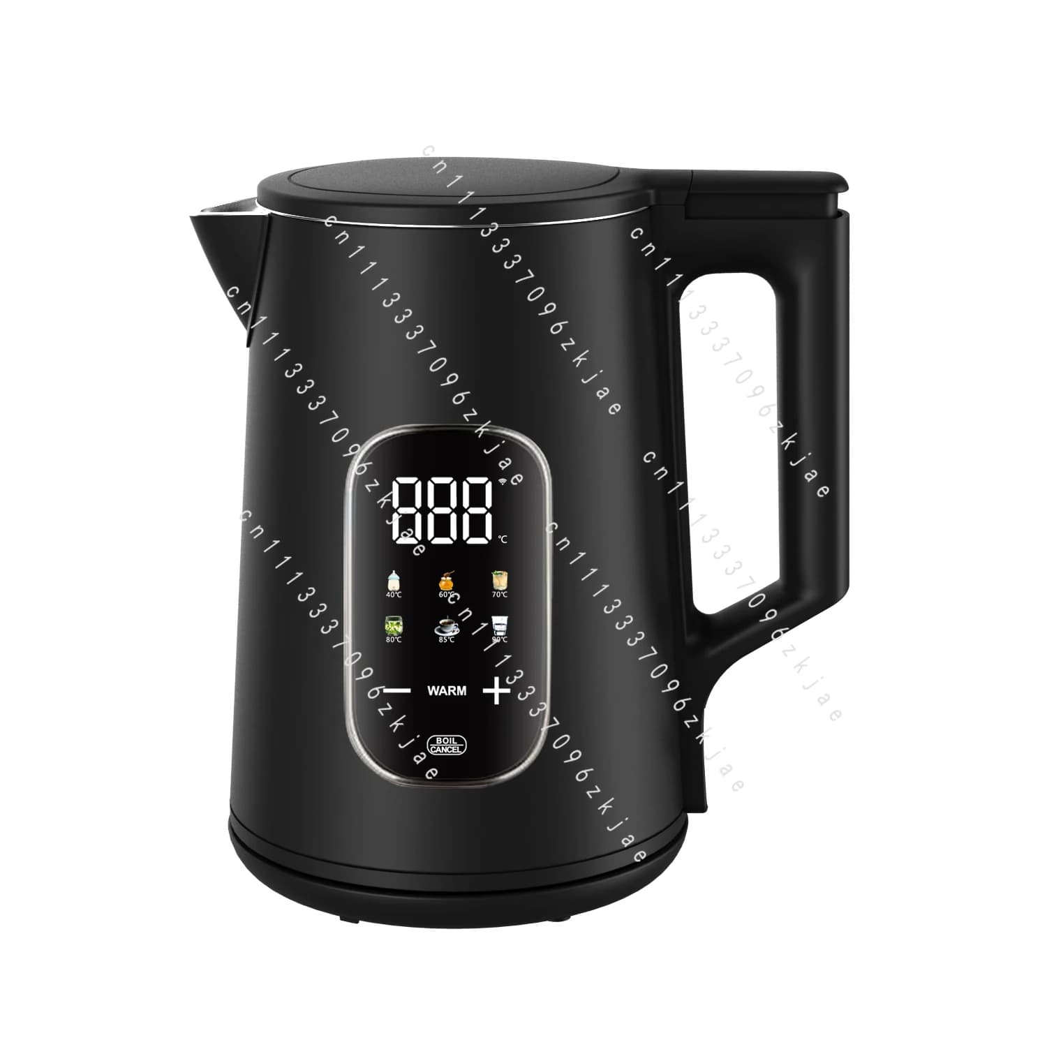 Nuovo Bollitore Elettrico Smart da 1.7L con Scocca in Acciaio Inossidabile, Controllo Mobile Tuya Wifi e Display