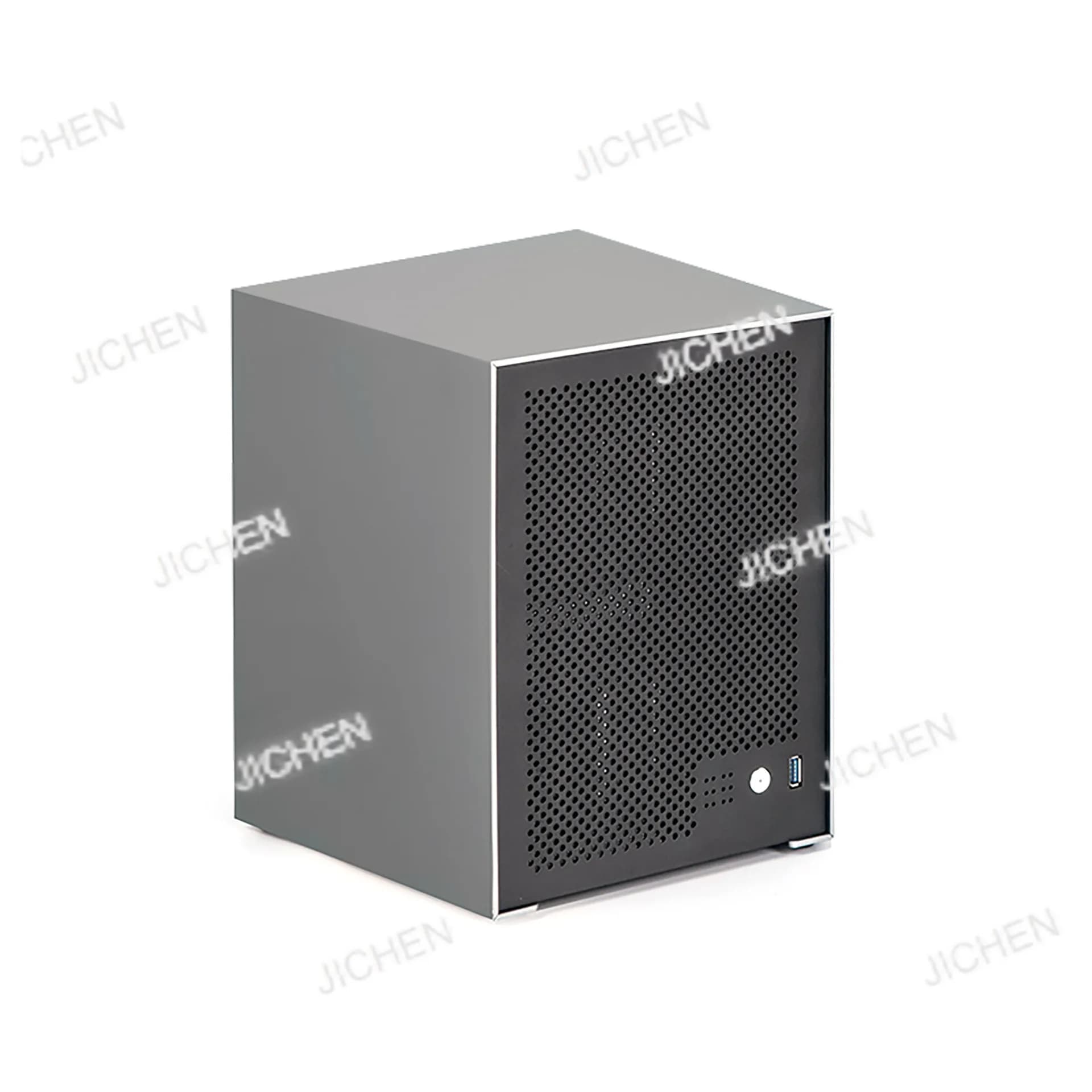 Telaio NAS a 6 dischi guscio in alluminio scheda principale itx piccolo server di accumulo di energia 1u