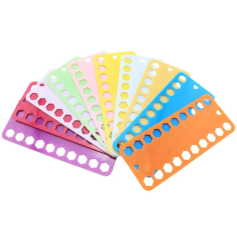 10 pezzi per punto croce, foro per filo, bordo per ricamo, bordo per infilare, bordo per filo per imbottigliamento, bordo in plastica