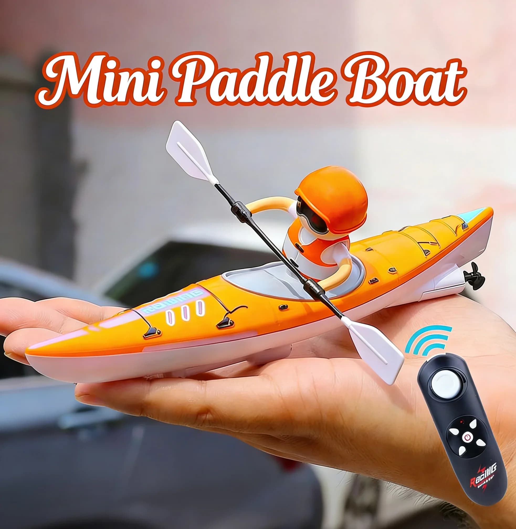 2.4G Kayak pagaiando motoscafo da corsa telecomando barca a remi gioco da competizione all'aperto bambini compleanno regalo impermeabile