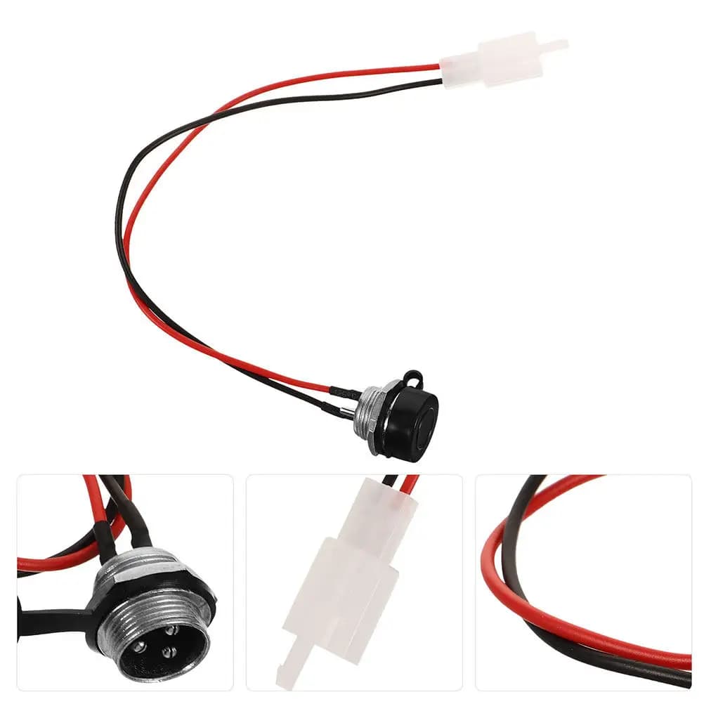 3 Pezzi Ricambio Porta di Ricarica per Scooter Compatibile con Tricicli Elettrici 49cc Mini Bici Cablaggio di Ricarica Facile da Installare