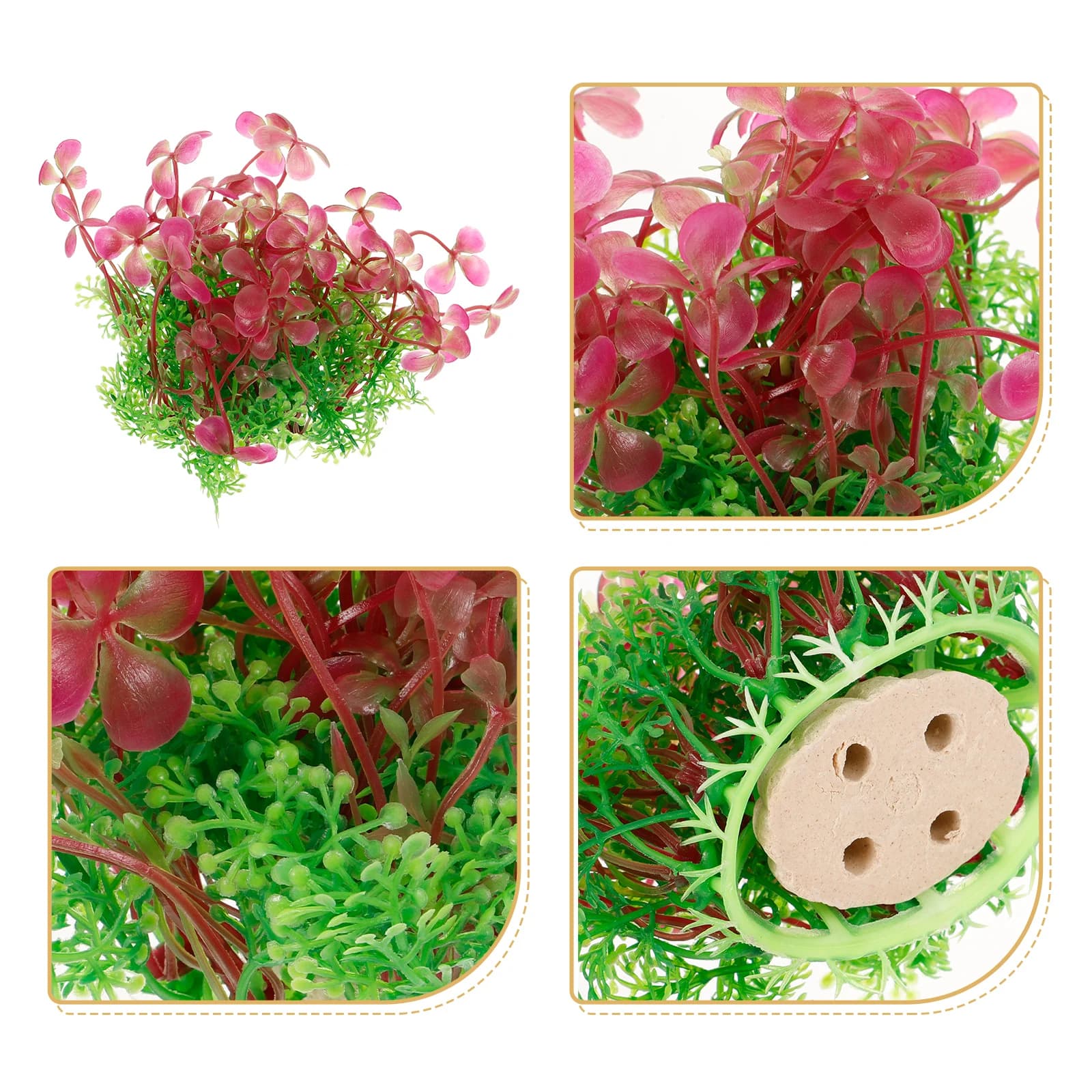 Decorative for quadrifoglio Artificial aquatic plants for aquarium plant decorations Plastic aquarium plant accessories