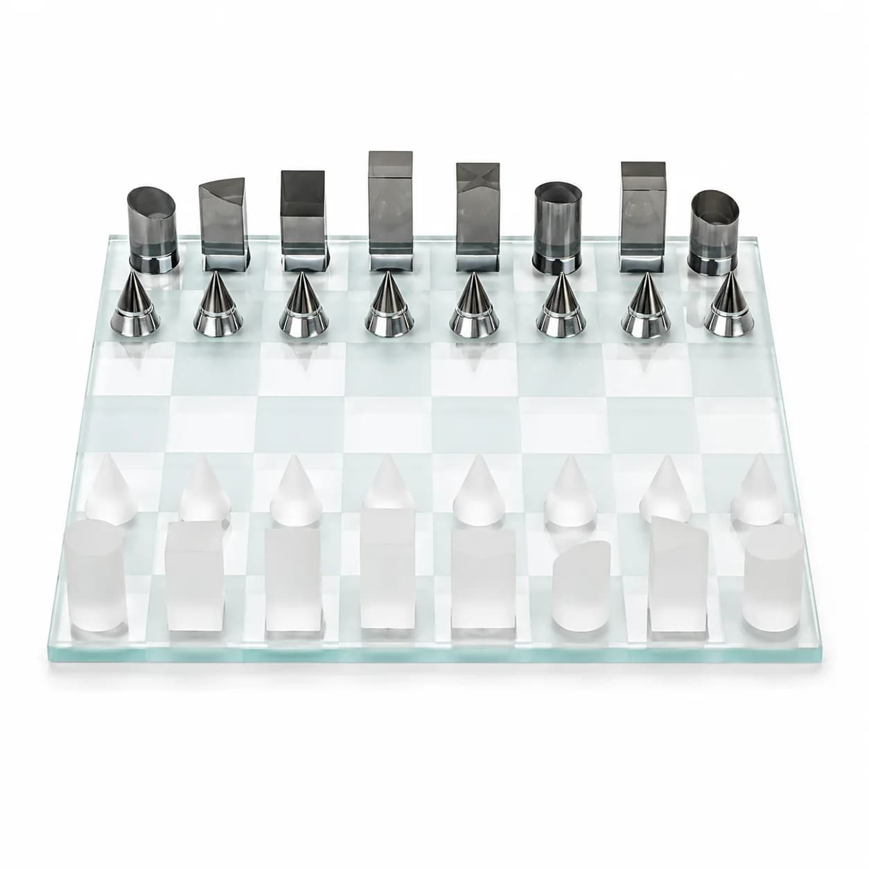 Exquisite chess decoration creative transparent gray printing transparent crystal acrylic chess party game