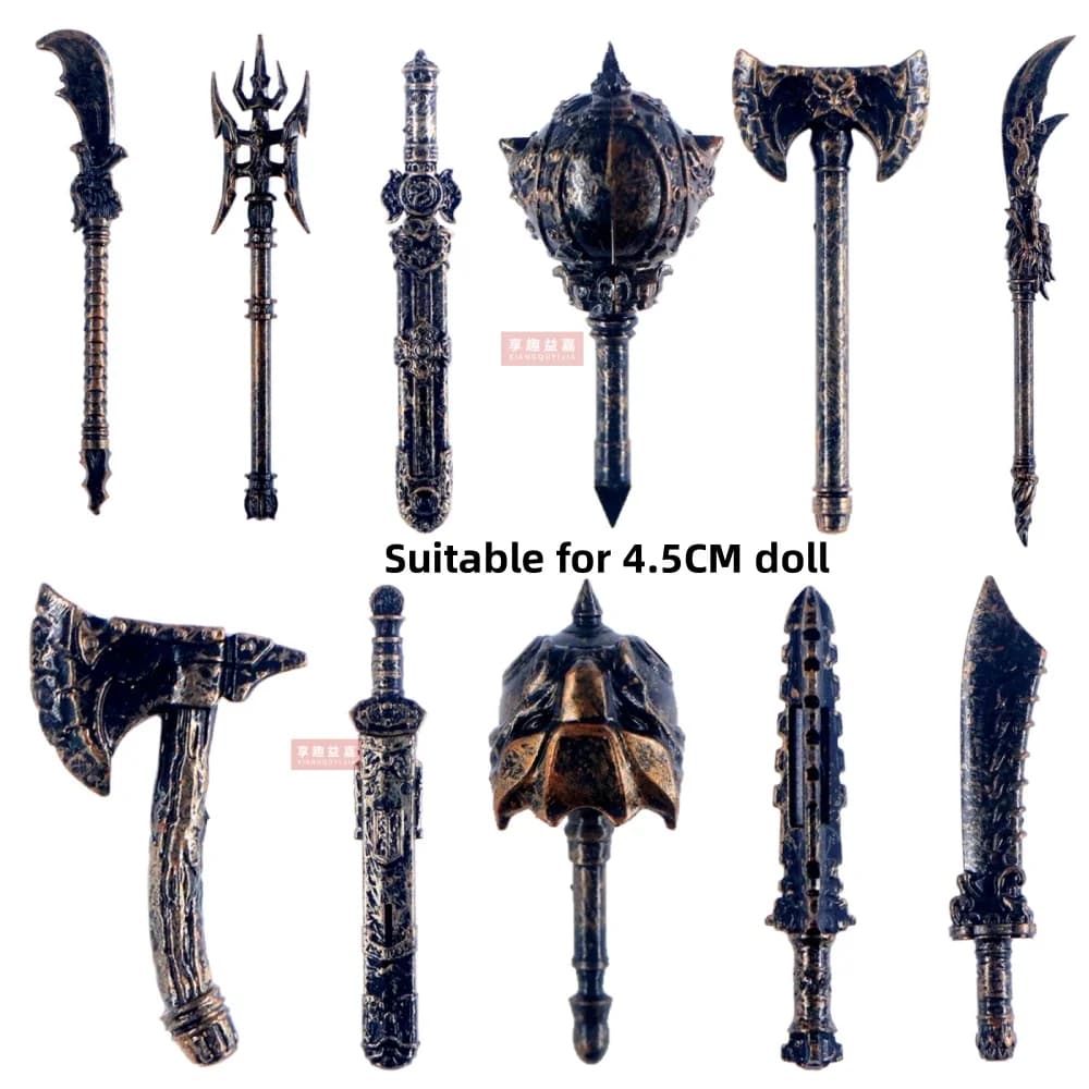 Antichi blocchi di costruzione Giocattolo d'azione Figure accessori armi medievali spada fissa arma fredda pistola fodero soldato Spada MOC