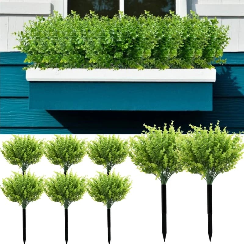 Artificial Plants, Synthetic Grass, Plastic Sweatshirts, Green Leaves, Fine Flowers, Wedding Decorations and Home, Table Ornaments