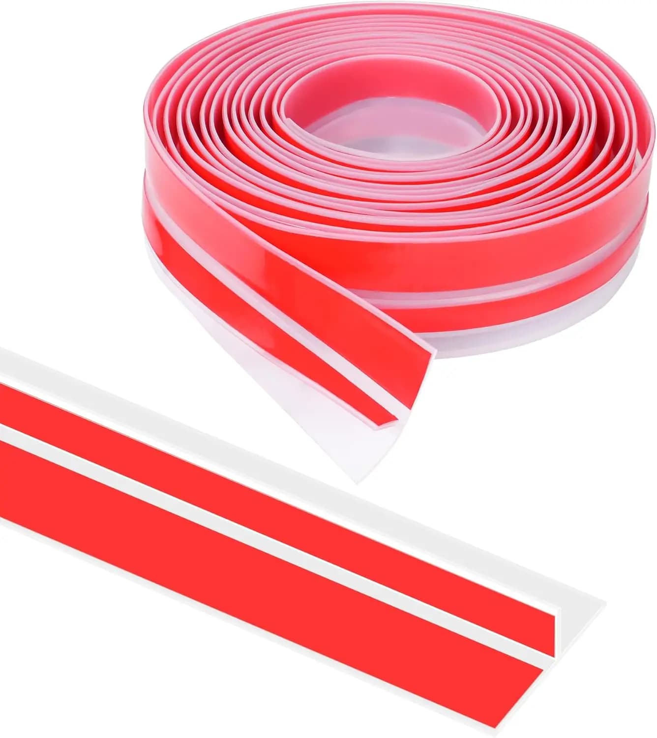 Guarnizione a T per porte, in silicone, trasparente, 3,5 cm x 6 m - Protezione da fughe d'aria