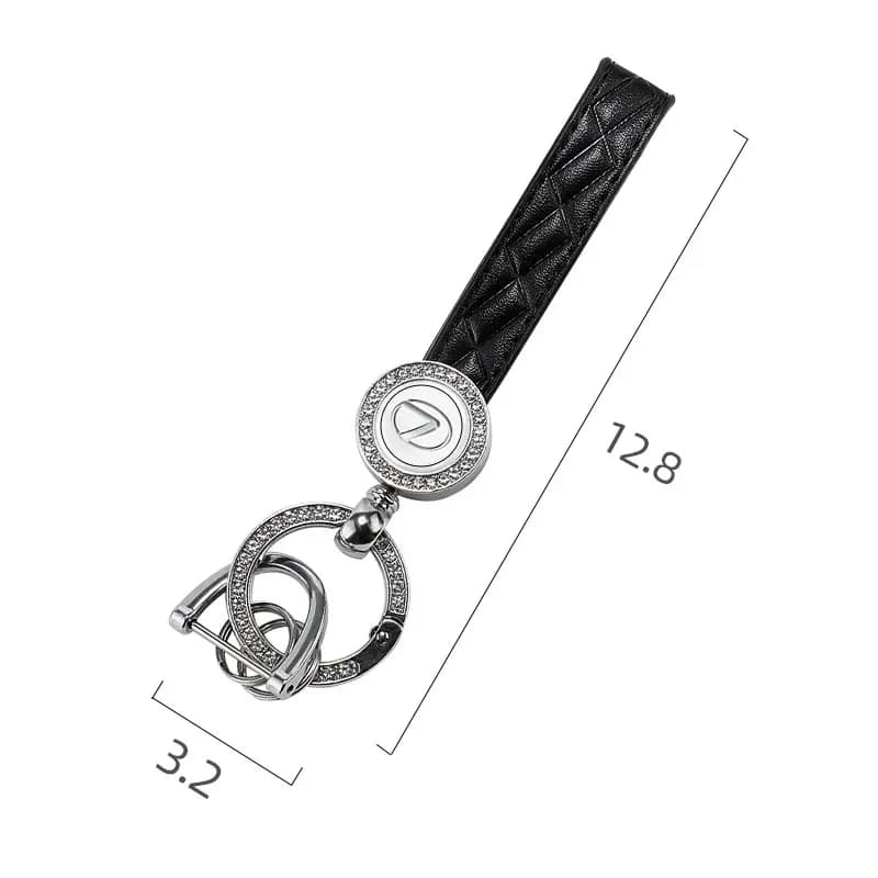 Portachiavi in Cristallo con Logo Auto, Ciondolo per Chiavi, Accessori Auto per Lexus F SPORT GS GX IS LS LX CT LC RC LBX NX RX 350h 450