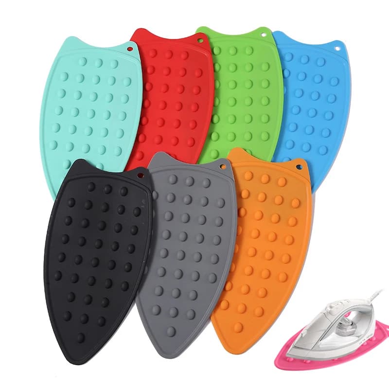 Copertura da stiro in Silicone protezione calda cuscinetti di riposo tappetini superficie sicura sottobicchiere in ferro supporto per tappetino asse da stiro pannello isolante