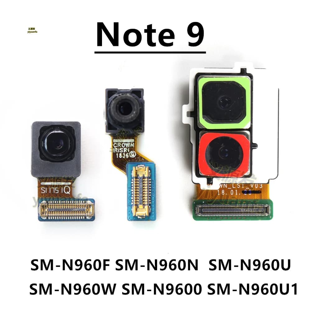 Per Samsung Galaxy Note 9 N960U N960F N960W N960N Iris Anteriore Posteriore Fotocamera posteriore Modulo fotocamera frontale principale