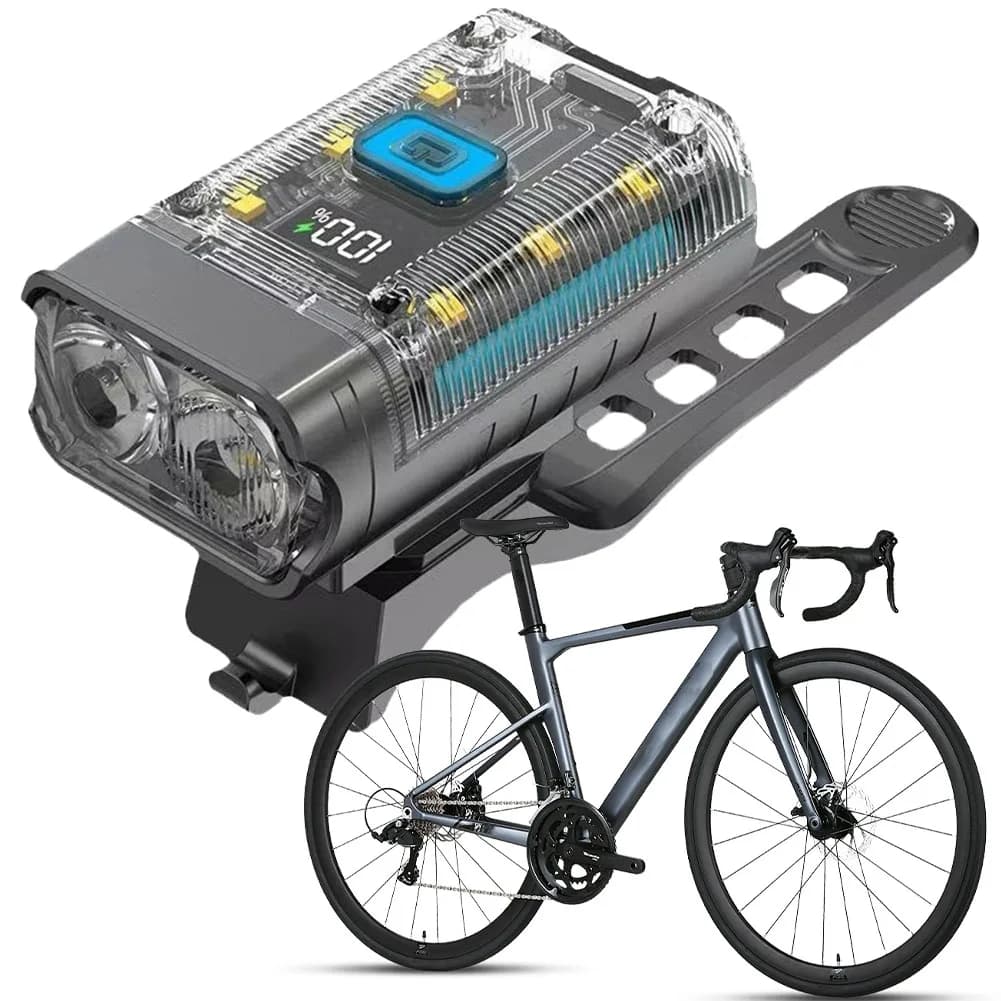 Luce anteriore per bicicletta a LED Luce per bici da strada MTB Ricaricabile IPX4 Lampada di sicurezza per bici impermeabile Faro per bicicletta Accessori per ciclismo