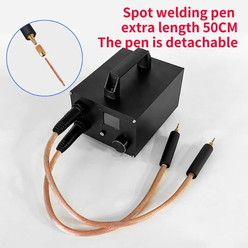 Mini Portable 18650 Battery Spot Welder with Super Farad Capacitor Energy Storage Pulse 0.3mm Welding Machine for Energy Storage