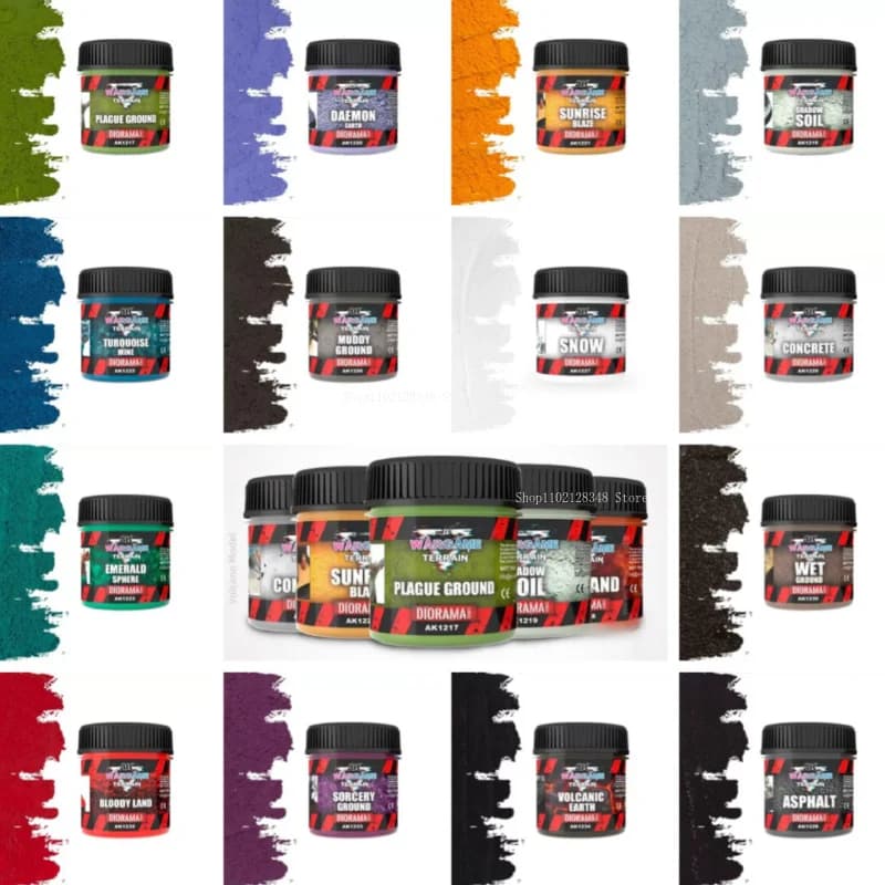 100ml Scene Terrain Mud Water-based Acrylic Particle Texture Clay Simulation Paint DIY Model Creation Surface Effect Clay