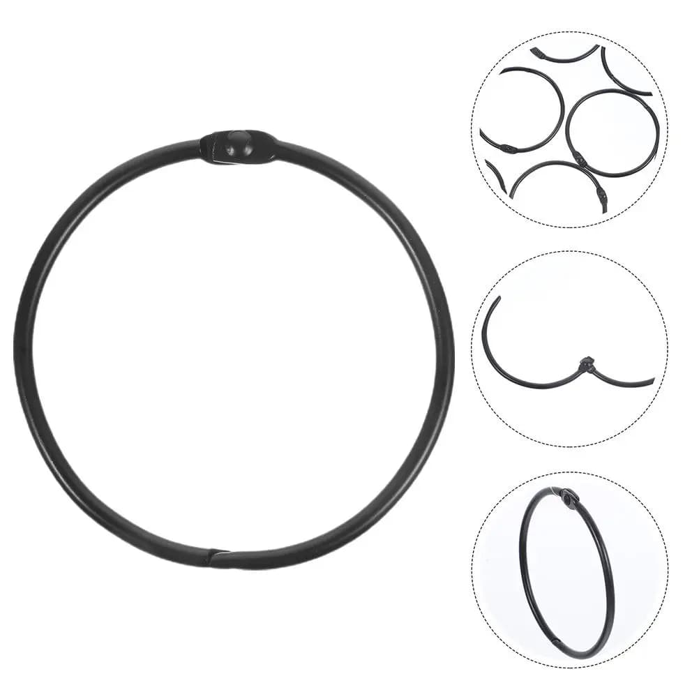20 Pezzi Anelli per Tenda Doccia, Ganci in Metallo Semplici ed Eleganti, Anelli Rotondi Anti-Caduta per Accessori Doccia