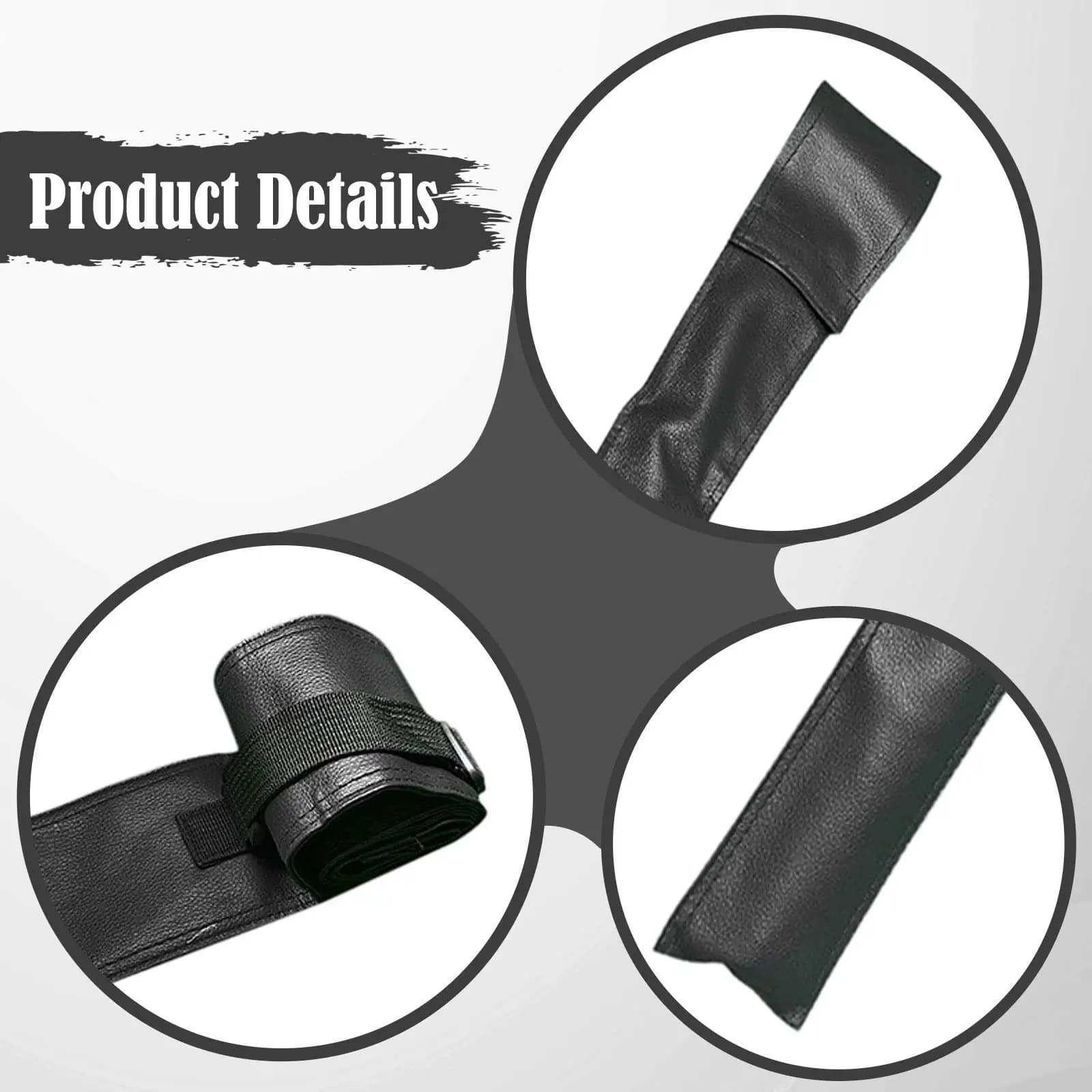 Portable Billiard Cue Bag Protective PU Leather Pouch for Billiard Cues Covers Training Kit Accessory Pool Play
