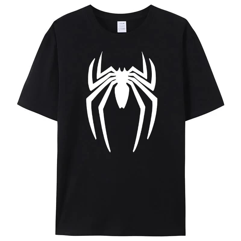 T-shirt da uomo Summer Spider manica corta Sport Cartoon Hero Tops Tees Oversize Streetwear Casual T-shirt Designer Abbigliamento uomo
