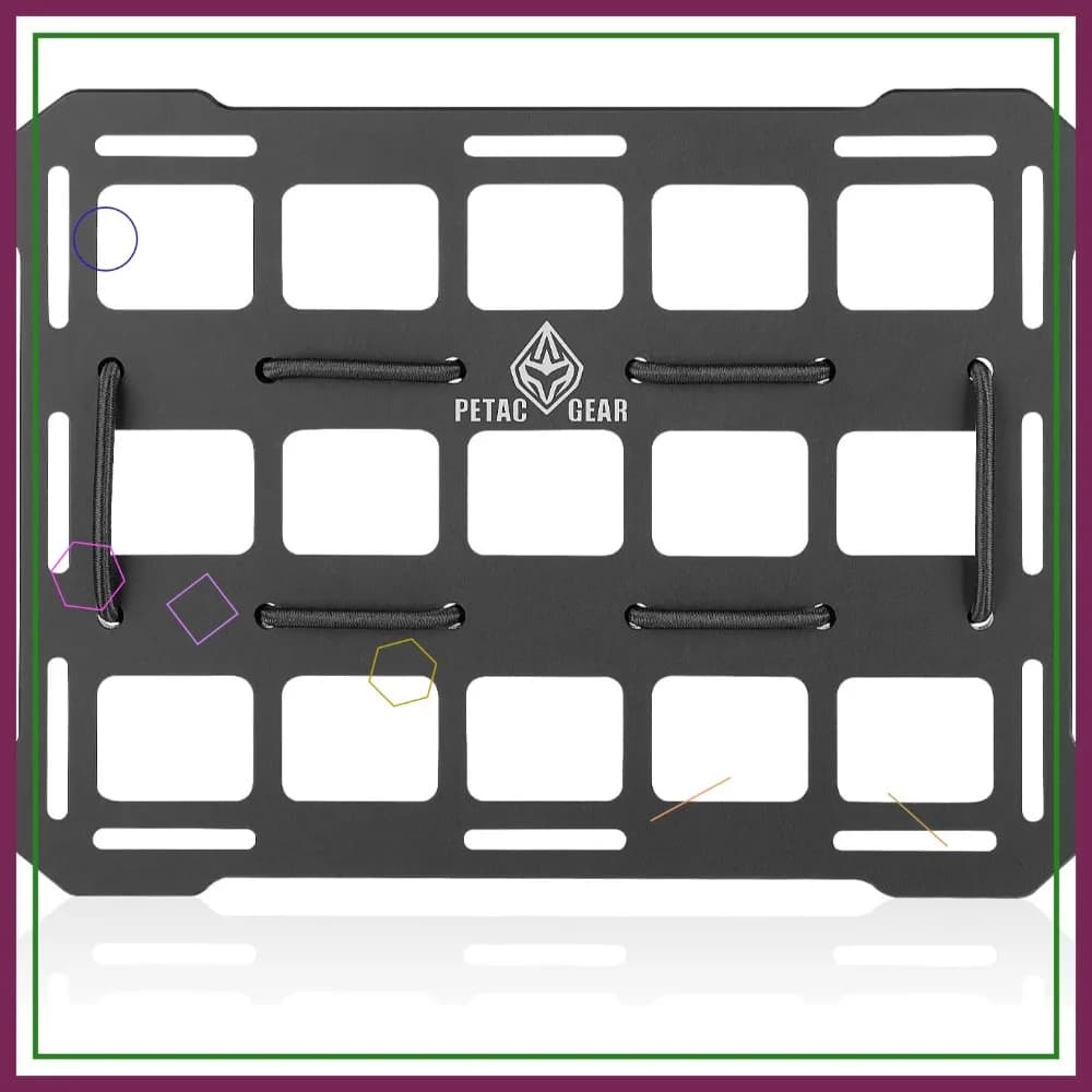 Pannello Molle Rigido per Veicoli, Organizzatore per Poggiatesta Auto, Pannelli per Montaggio su Camion per Attrezzature Tattiche (Nero)