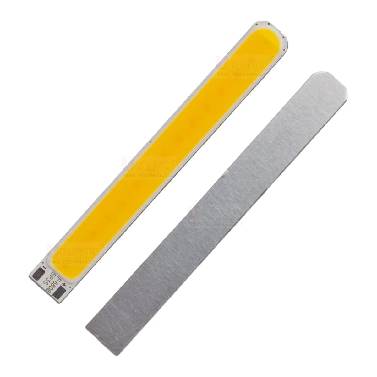 10 pz. LED COB da 3W 68x8mm per Scrivania, Chip SMD 9V, Perline Luminose Bianche, Scheda PCB in Alluminio, Lampadina Fai-da-te per Esterni, Lampada da Tavolo/Scrivania