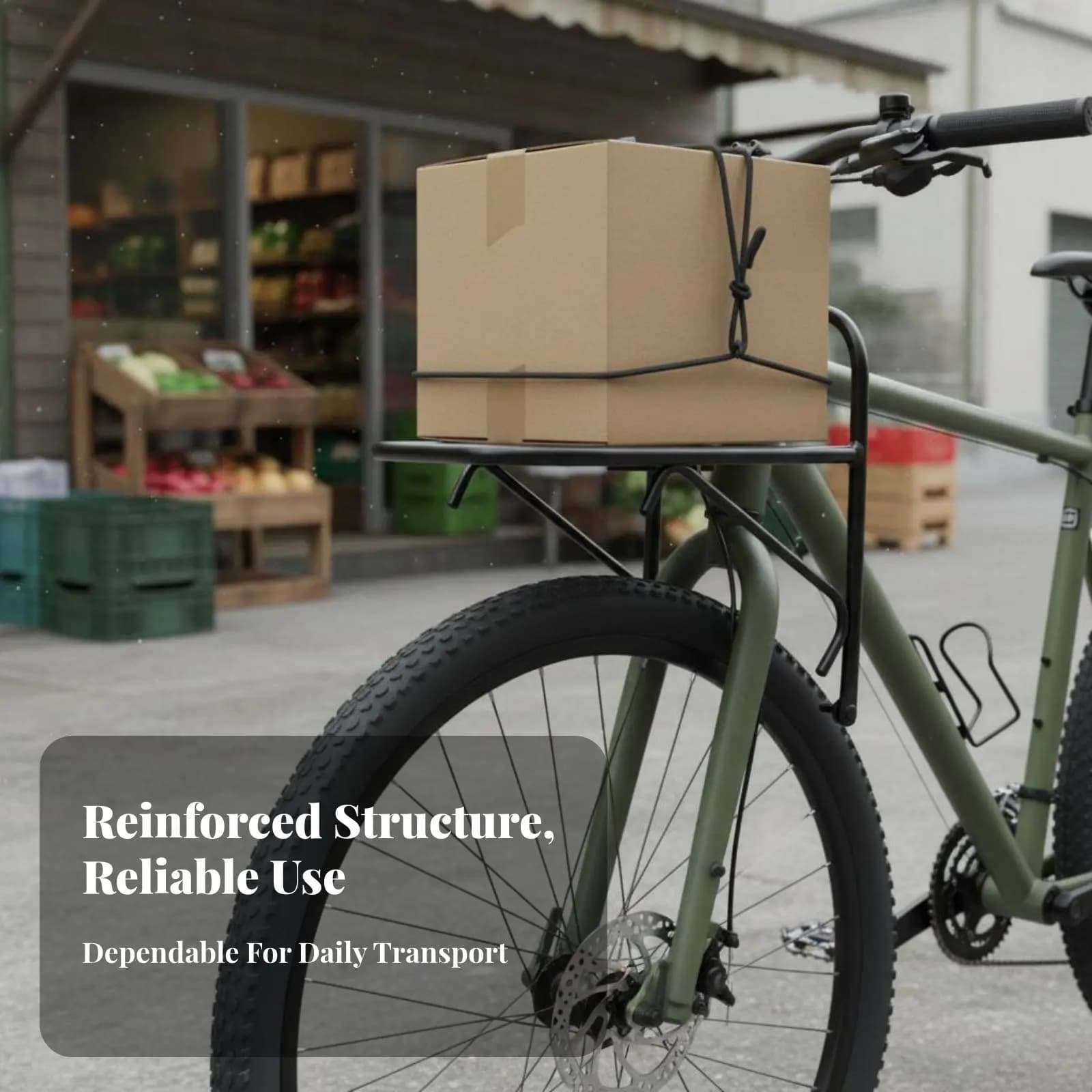 Portapacchi Anteriore per Bicicletta in Lega di Alluminio, Robusto Supporto per Borse da Touring