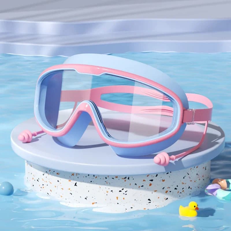 Swimwear for children with large frame, high definition, waterproof and anti-fog, for diving, professional eye protection