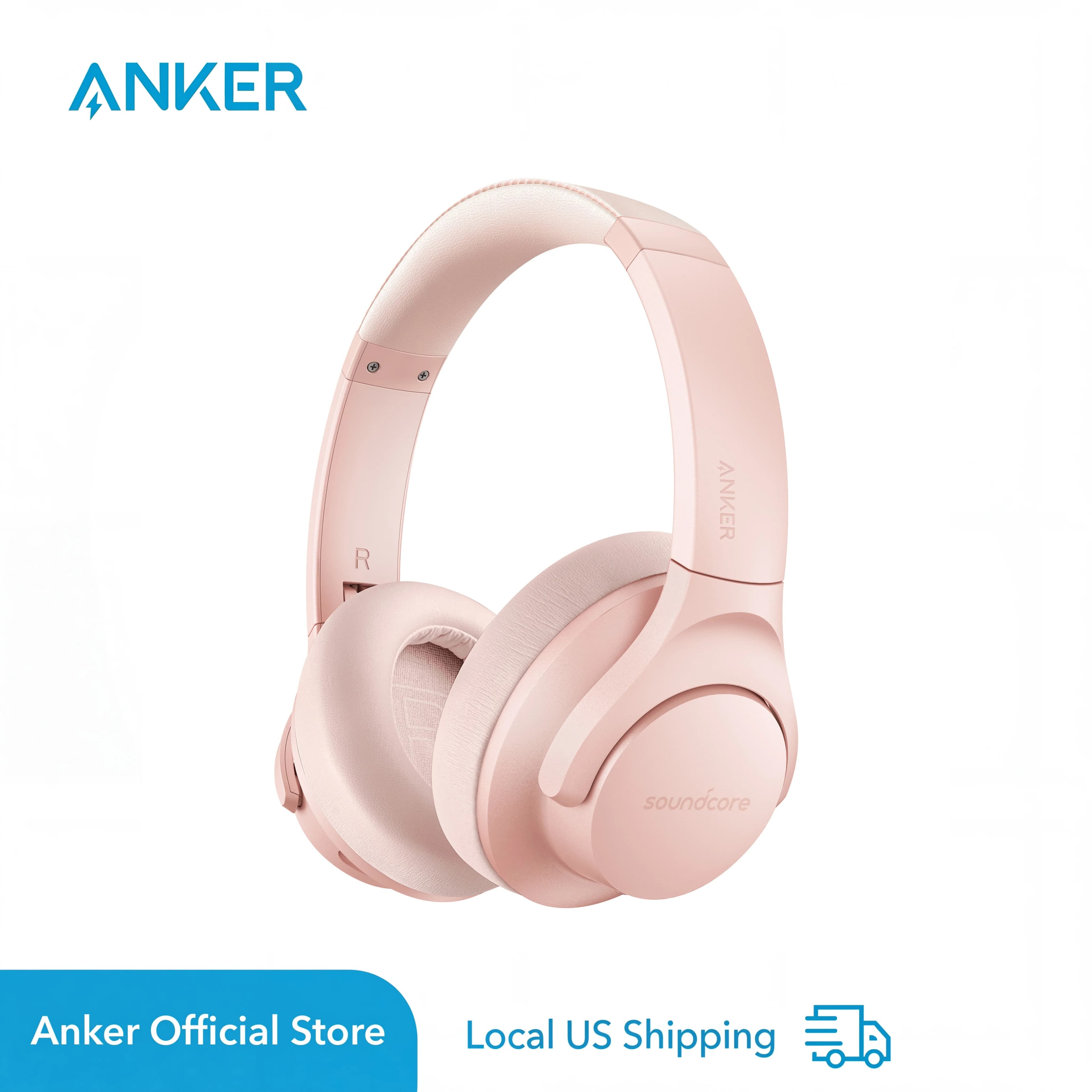 Soundcore Anker Life Q20 Hybrid Active Noise Cancelling, Wireless Over Ear Bluetooth Headphones, 60H Playtime (Refurbished)