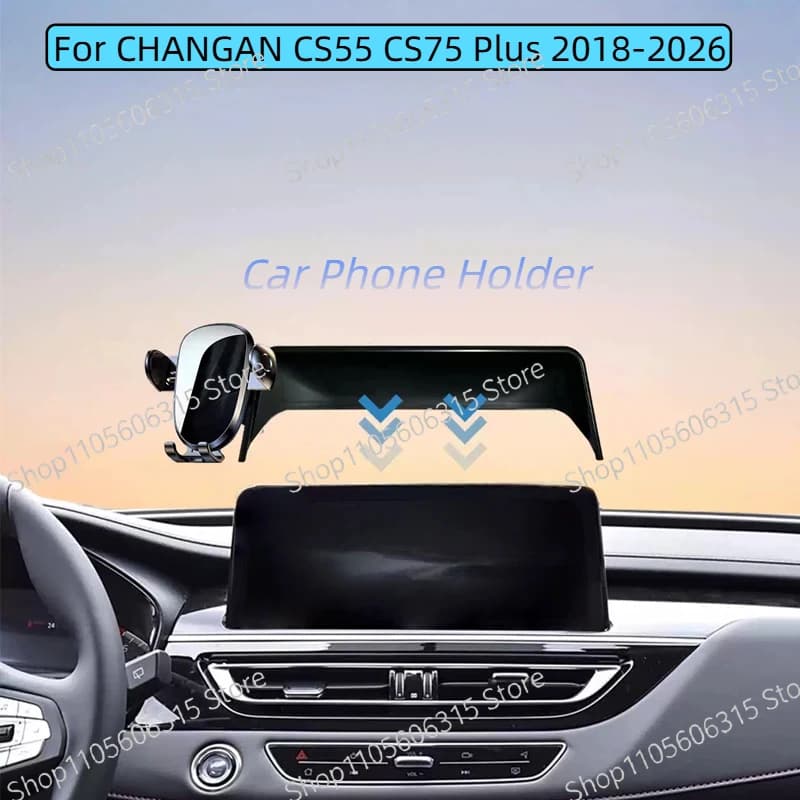 10.25" 12.3" 14.6"Car GPS Screen Navigation Stand For CHANGAN CS55 CS75 PLUS 2018-2026 Special Phone Holder Decoration Modify