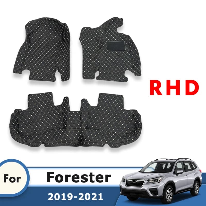 RHD Tappetini Auto Per Subaru Forester 2024 2023 2022 2021 2020 2019 Tappeto In Pelle Accessori Personalizzati Interni Piede Ricambi Auto
