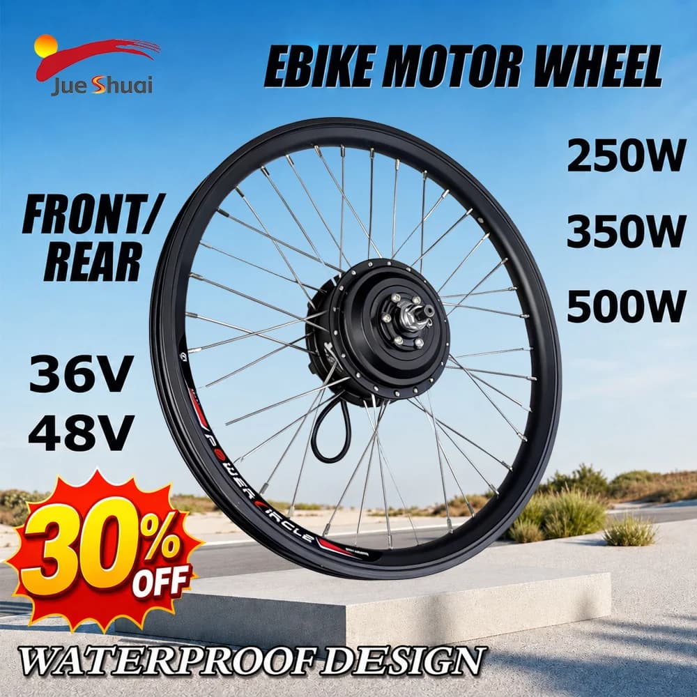 36V 48V 250W 350W 500W Powerful Brushless Hub Motor Wheel for 20 24 26 27.5 29 inch 700C Wheel Electric Bicycle Kit Parts