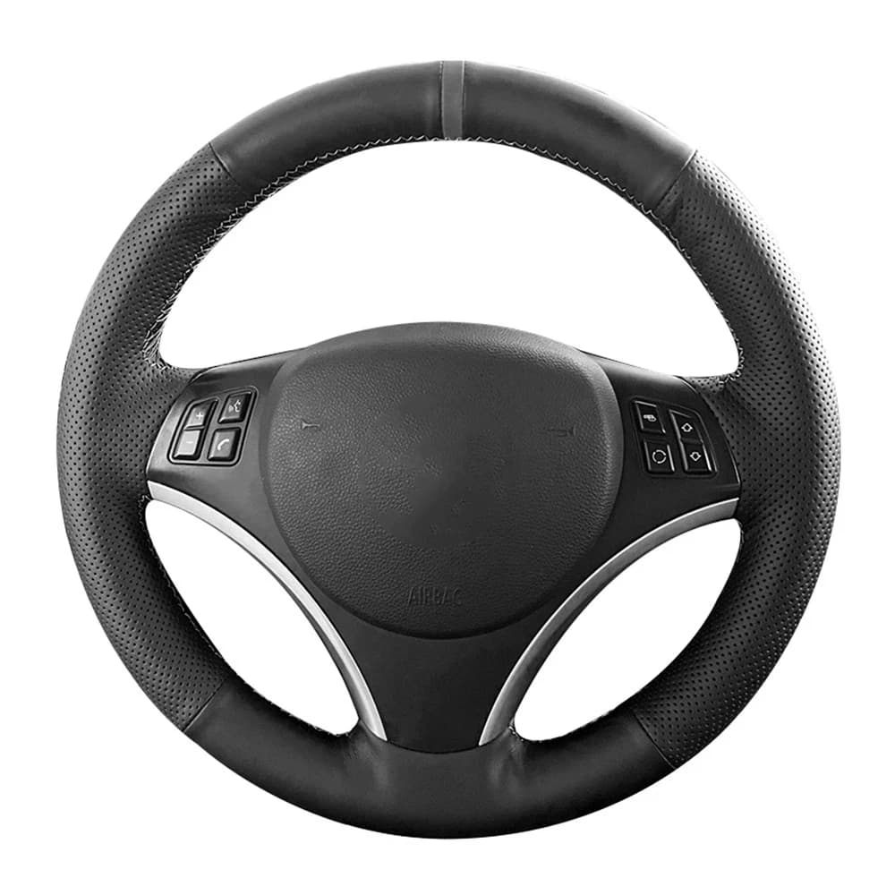 Custom anti-slip artificial leather braid cover for BMW series 1 3 E82 E87 120i 130i E90 320i X1 E84 2011