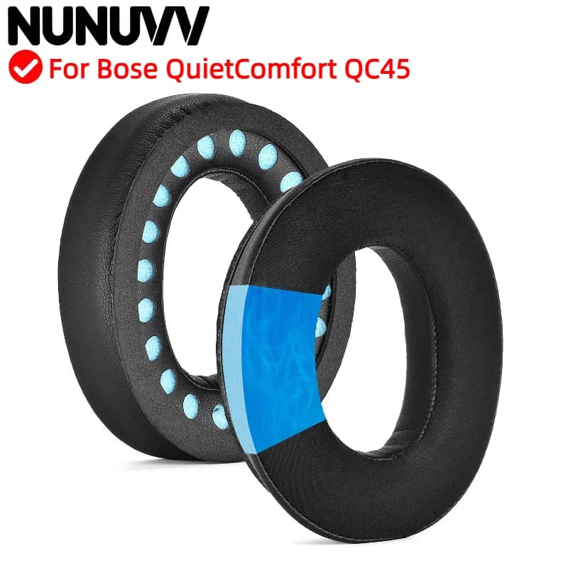 NUNUVVV Replacement ice gel ear cushions Memory foam ear cushion cover for BoseComfort QC45 Playground Headsets Earrings