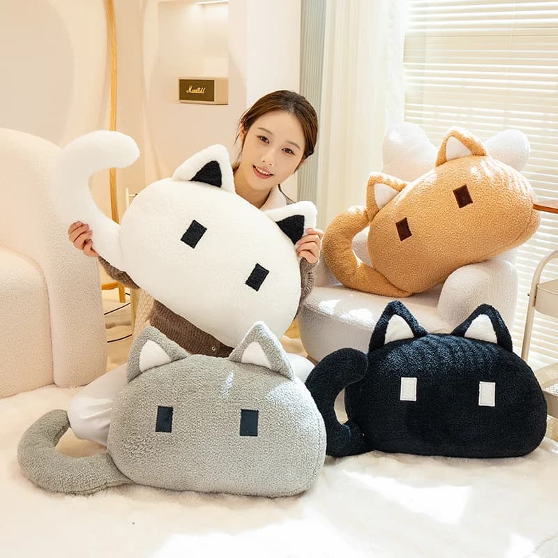 Decorative Cat Shape Cushion Carton Adults, Simple Window Decoration
