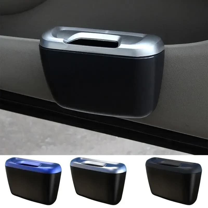 Bidone della spazzatura per auto portatile appeso per auto bidone della spazzatura per interni contenitore per la spazzatura per auto appeso scatola di immagazzinaggio della custodia della polvere dell'immondizia del veicolo