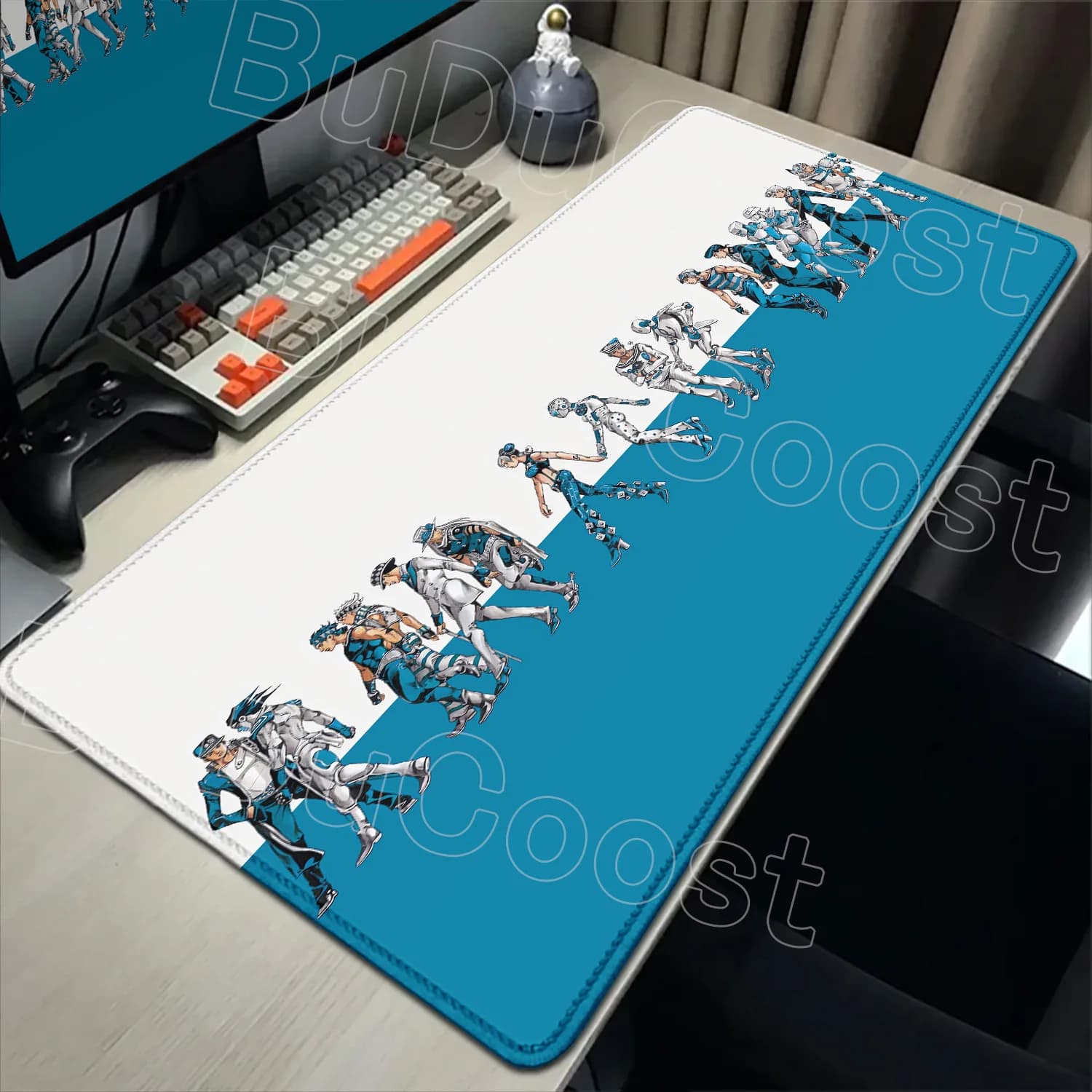 Tappetino per mouse HD J-Jojo B-Bizarre A-Adventure Gaming 900 × 400mm Tappetino per mouse Xxl Tappetino per mouse Accessori per uffici Tappetino per tastiera Scrivania per computer