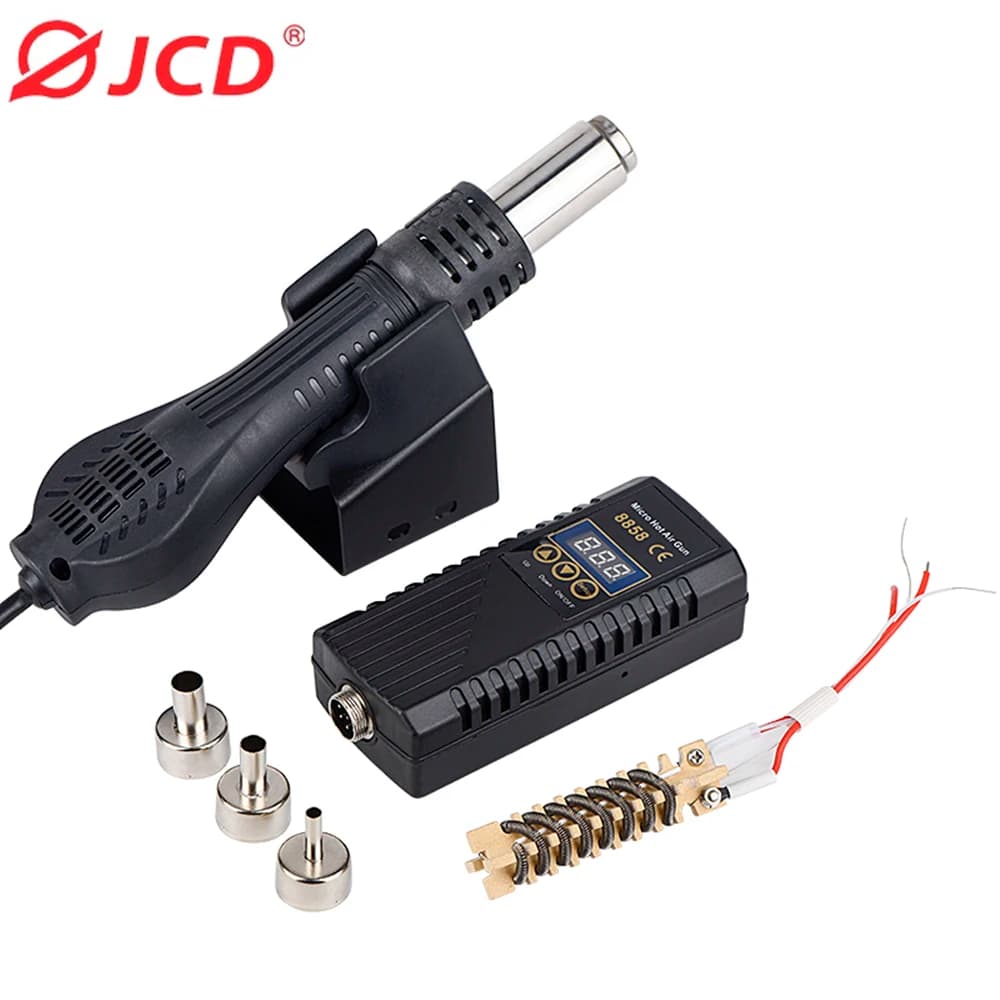 JCD Hot Air Gun 8858 Sawing Station Micro Reprocessing LED Hair Dryer 700W Heat Gun Heat Repair Tools