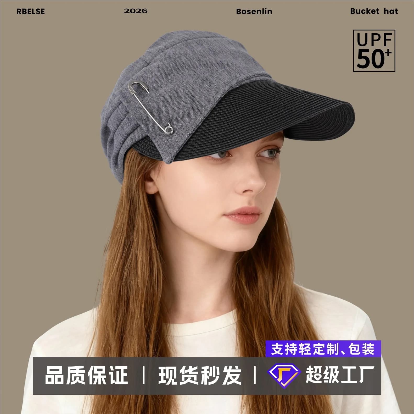 Women Color Block 100 Cotton Upf 50 Sun Protection Equestrian Baseball Cap With Safety Pin Decor Summer Adjustable Casual Commut