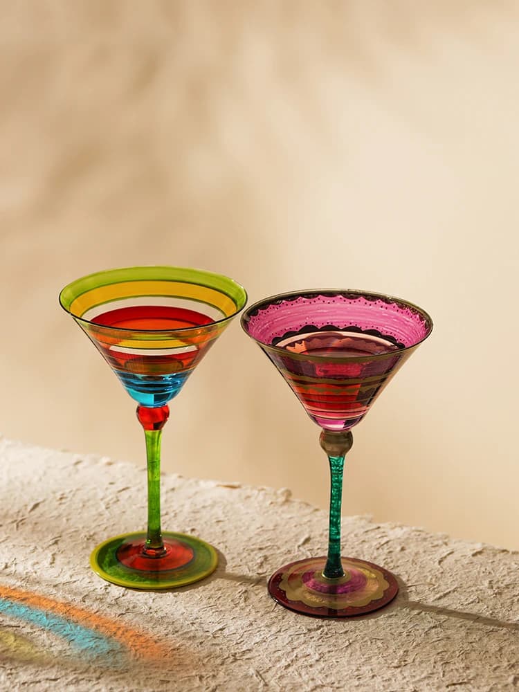 Nordic Stained Glasses Red Wine Goblets Home Feel Wine Cocktail Creative Bar Wine glasses